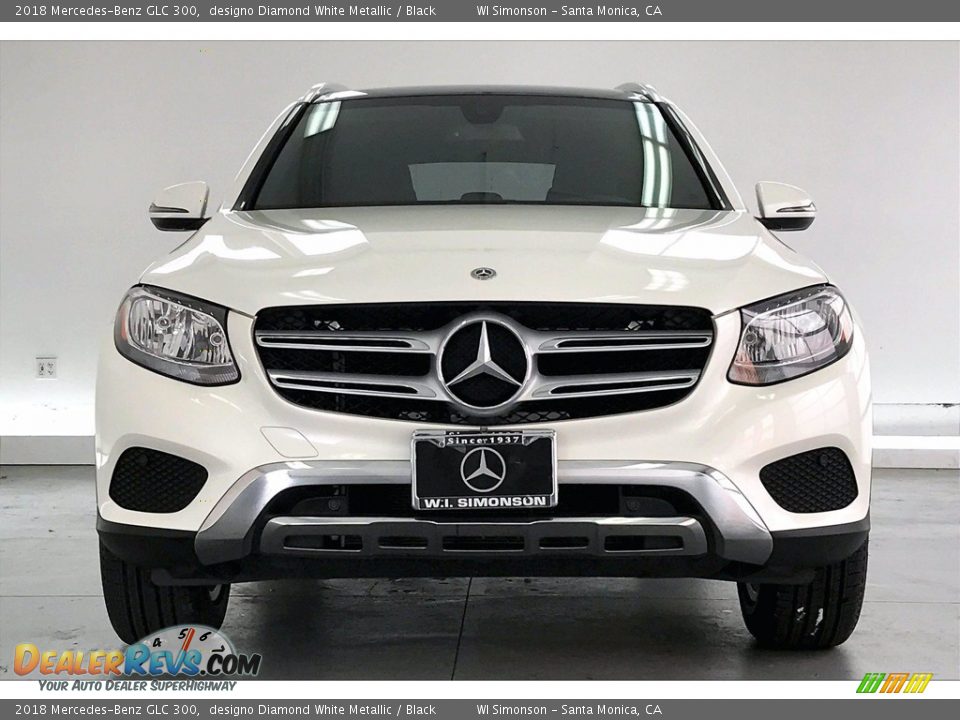 2018 Mercedes-Benz GLC 300 designo Diamond White Metallic / Black Photo #2