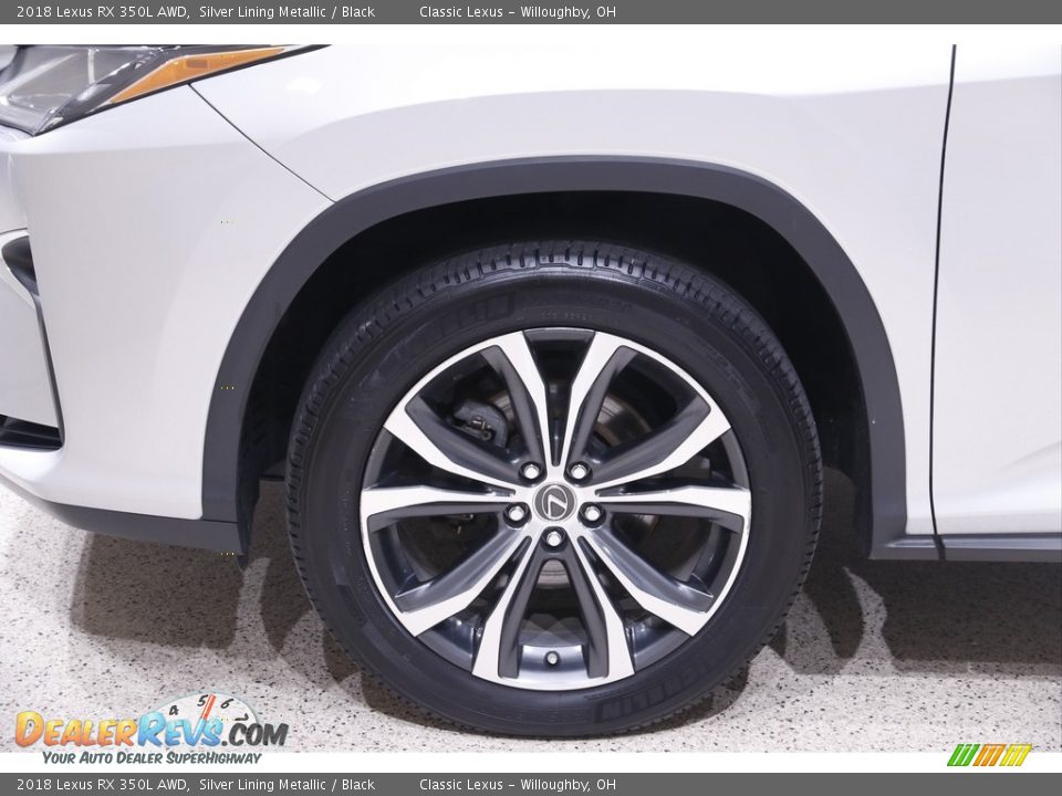 2018 Lexus RX 350L AWD Silver Lining Metallic / Black Photo #23