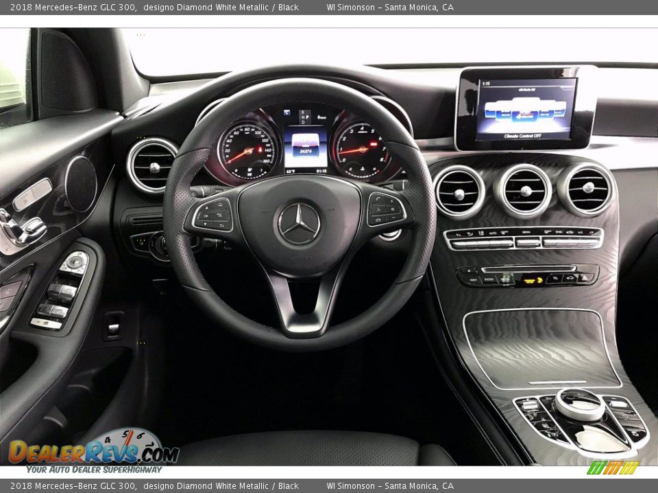 2018 Mercedes-Benz GLC 300 designo Diamond White Metallic / Black Photo #4