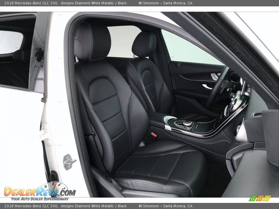 2018 Mercedes-Benz GLC 300 designo Diamond White Metallic / Black Photo #6
