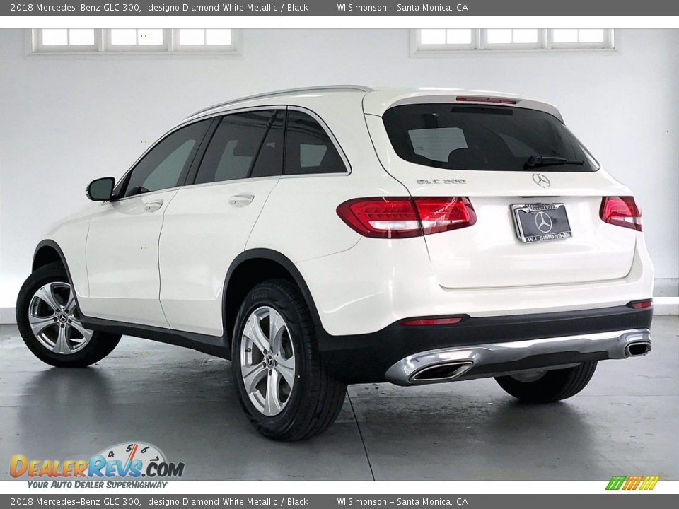 2018 Mercedes-Benz GLC 300 designo Diamond White Metallic / Black Photo #10