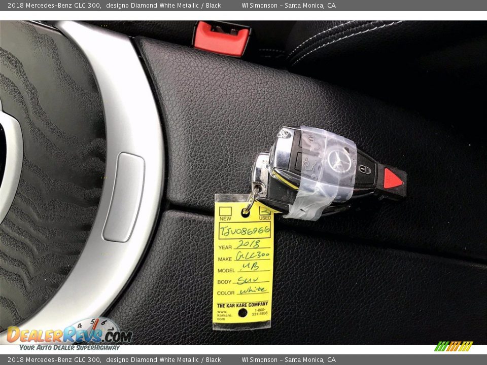 2018 Mercedes-Benz GLC 300 designo Diamond White Metallic / Black Photo #11