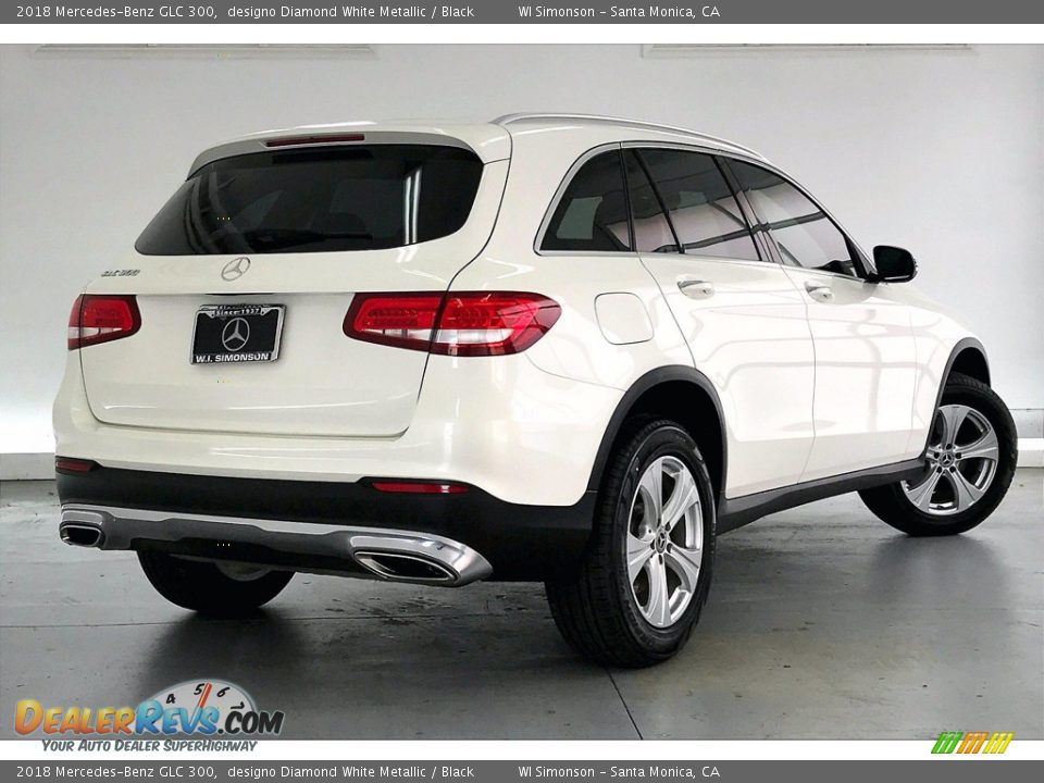 2018 Mercedes-Benz GLC 300 designo Diamond White Metallic / Black Photo #13