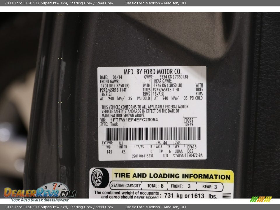 2014 Ford F150 STX SuperCrew 4x4 Sterling Grey / Steel Grey Photo #19