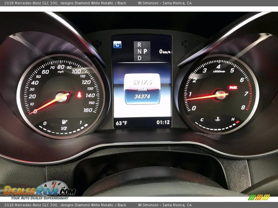 2018 Mercedes-Benz GLC 300 designo Diamond White Metallic / Black Photo #23