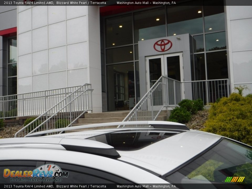 2013 Toyota RAV4 Limited AWD Blizzard White Pearl / Terracotta Photo #3