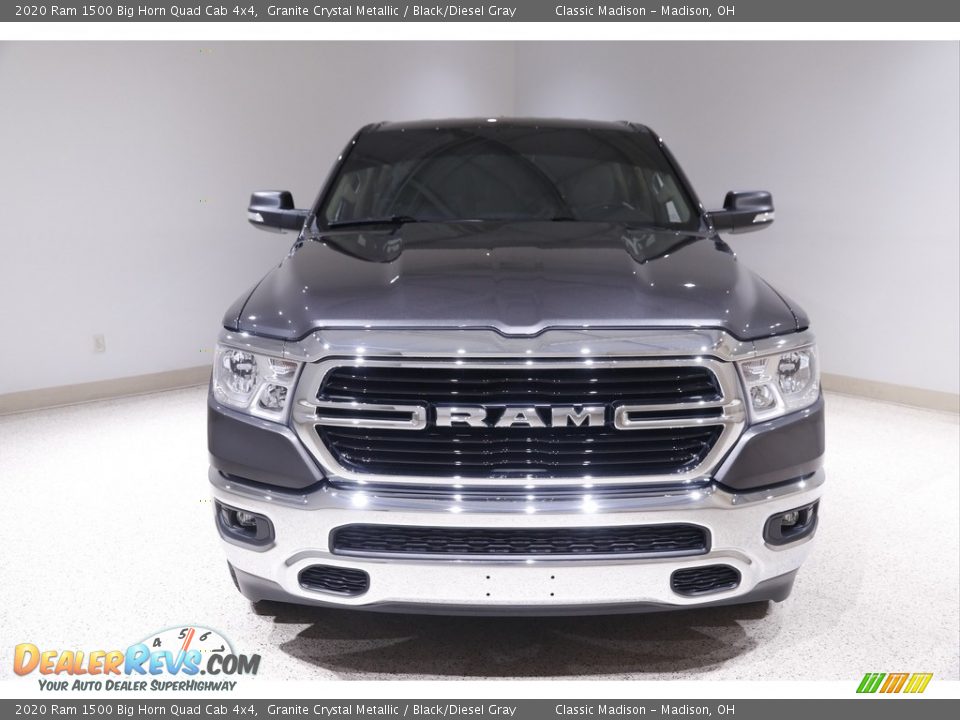 2020 Ram 1500 Big Horn Quad Cab 4x4 Granite Crystal Metallic / Black/Diesel Gray Photo #2