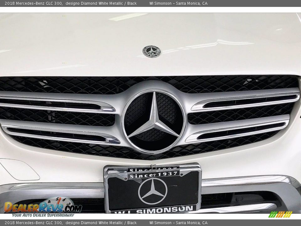 2018 Mercedes-Benz GLC 300 designo Diamond White Metallic / Black Photo #30