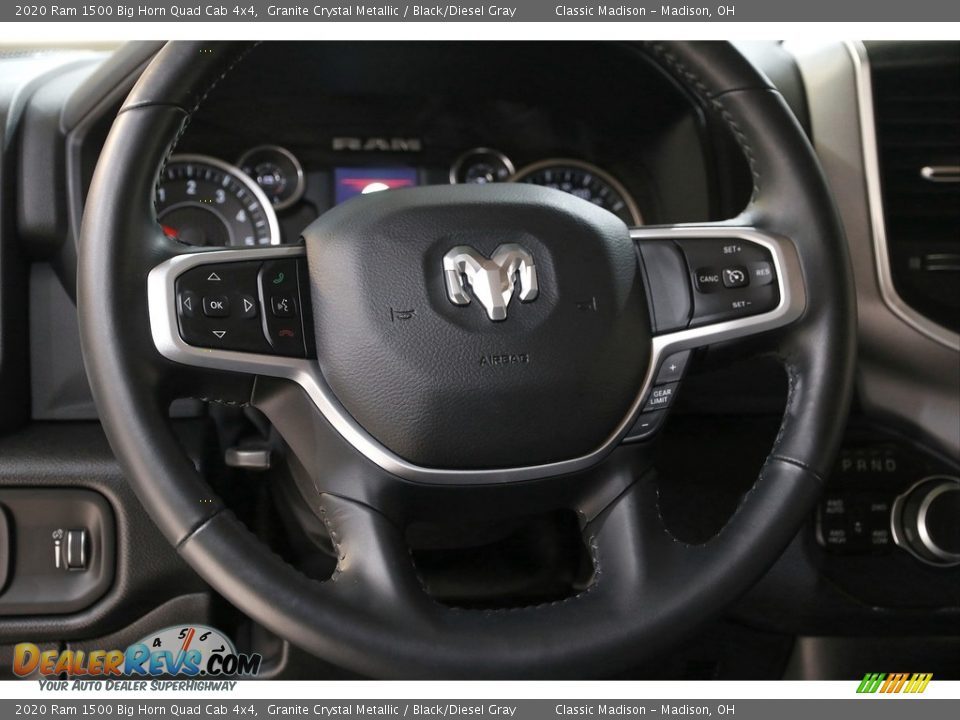 2020 Ram 1500 Big Horn Quad Cab 4x4 Granite Crystal Metallic / Black/Diesel Gray Photo #7