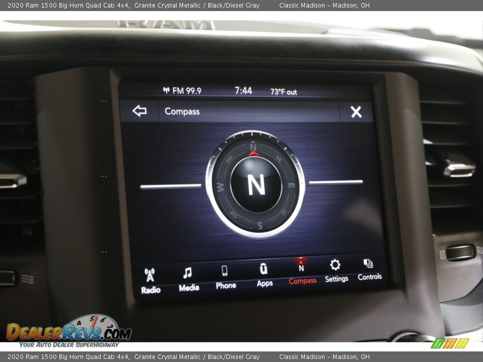 2020 Ram 1500 Big Horn Quad Cab 4x4 Granite Crystal Metallic / Black/Diesel Gray Photo #12