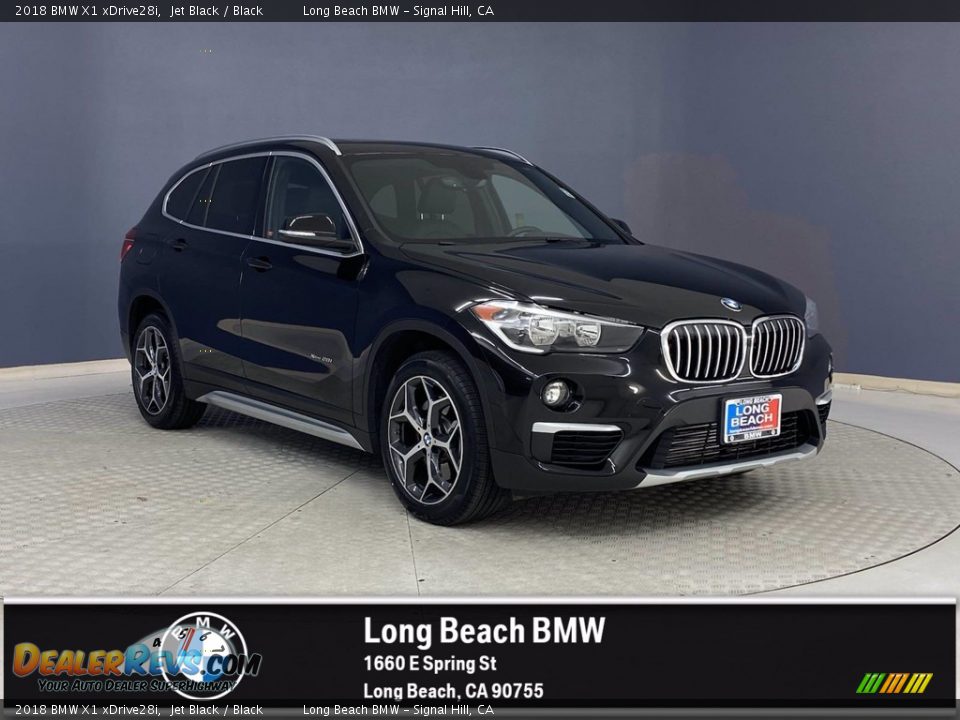 2018 BMW X1 xDrive28i Jet Black / Black Photo #1