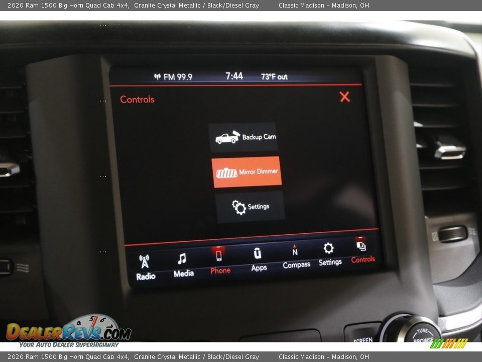 2020 Ram 1500 Big Horn Quad Cab 4x4 Granite Crystal Metallic / Black/Diesel Gray Photo #13