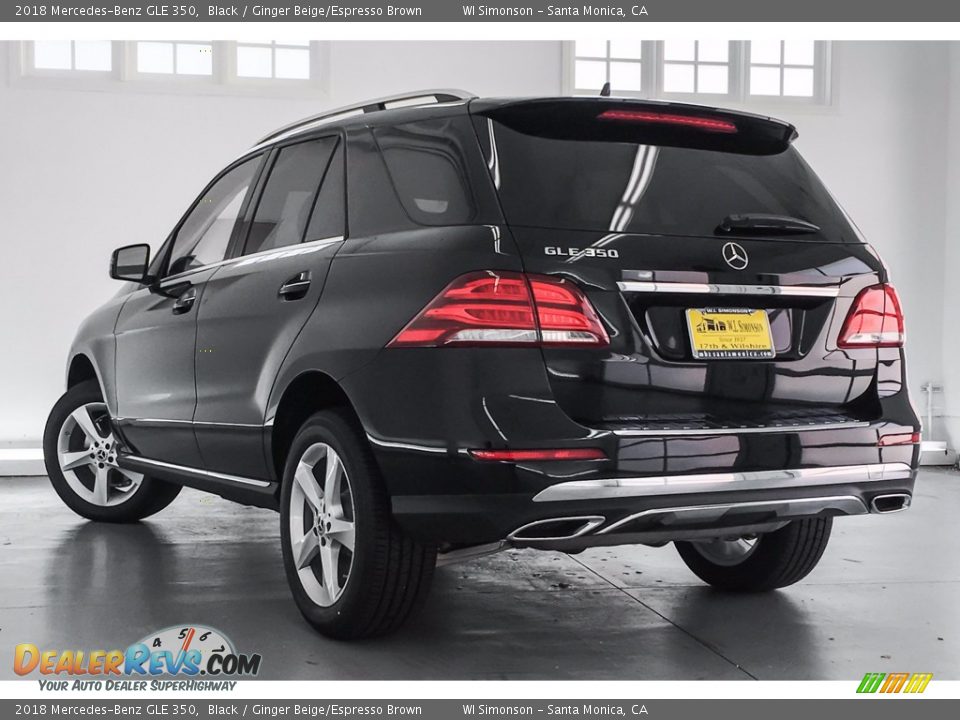 2018 Mercedes-Benz GLE 350 Black / Ginger Beige/Espresso Brown Photo #3