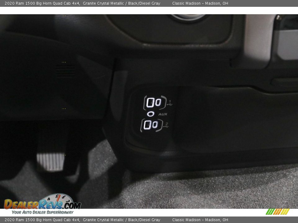 2020 Ram 1500 Big Horn Quad Cab 4x4 Granite Crystal Metallic / Black/Diesel Gray Photo #15