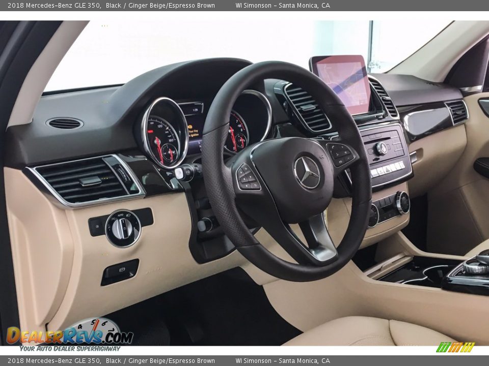 2018 Mercedes-Benz GLE 350 Black / Ginger Beige/Espresso Brown Photo #5