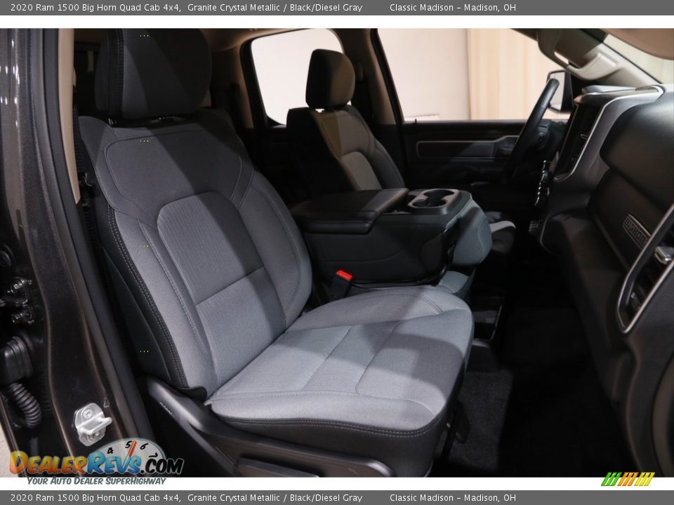 2020 Ram 1500 Big Horn Quad Cab 4x4 Granite Crystal Metallic / Black/Diesel Gray Photo #17