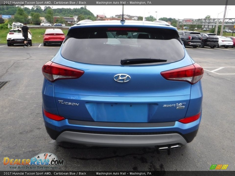 2017 Hyundai Tucson Sport AWD Caribbean Blue / Black Photo #7