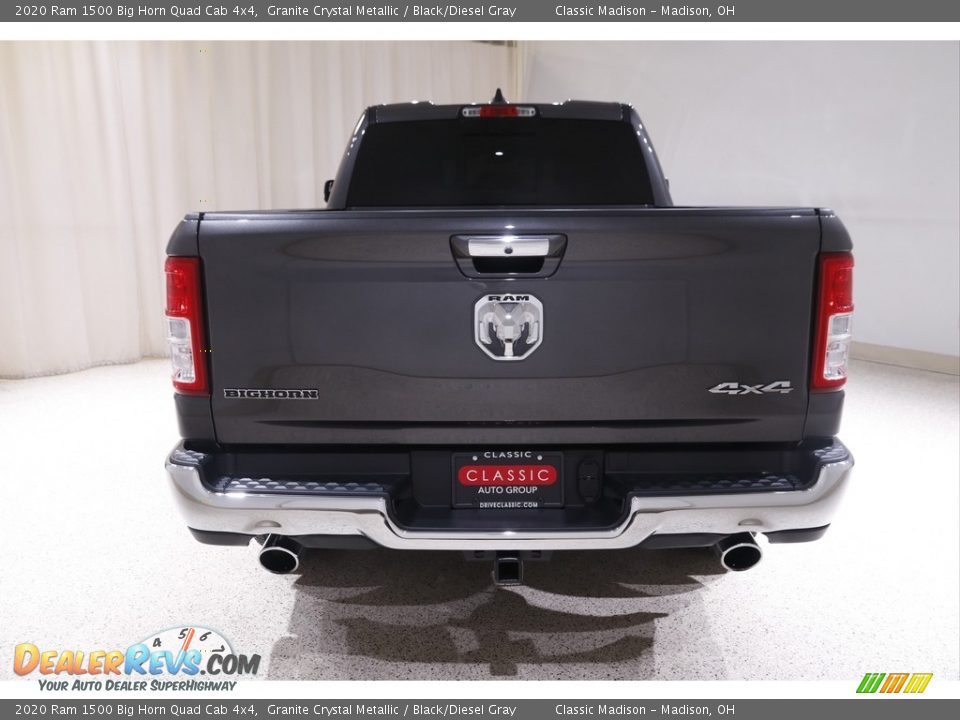 2020 Ram 1500 Big Horn Quad Cab 4x4 Granite Crystal Metallic / Black/Diesel Gray Photo #20