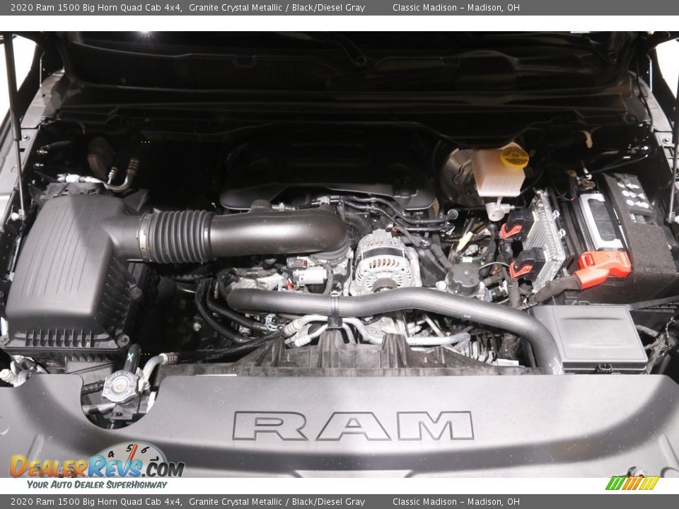 2020 Ram 1500 Big Horn Quad Cab 4x4 Granite Crystal Metallic / Black/Diesel Gray Photo #21