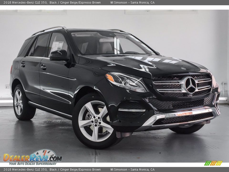 2018 Mercedes-Benz GLE 350 Black / Ginger Beige/Espresso Brown Photo #12