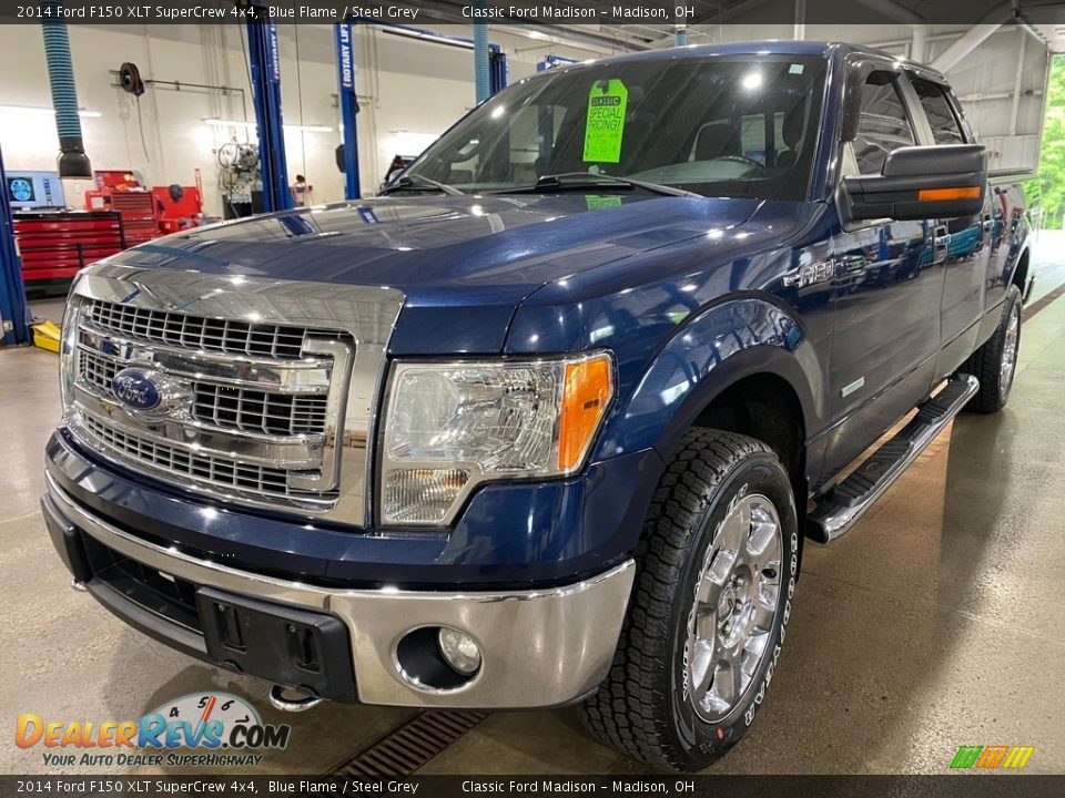 2014 Ford F150 XLT SuperCrew 4x4 Blue Flame / Steel Grey Photo #2