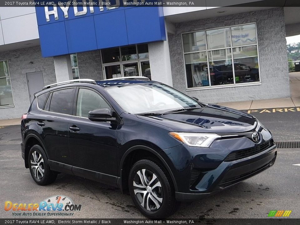 2017 Toyota RAV4 LE AWD Electric Storm Metallic / Black Photo #1