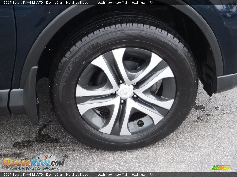2017 Toyota RAV4 LE AWD Electric Storm Metallic / Black Photo #3