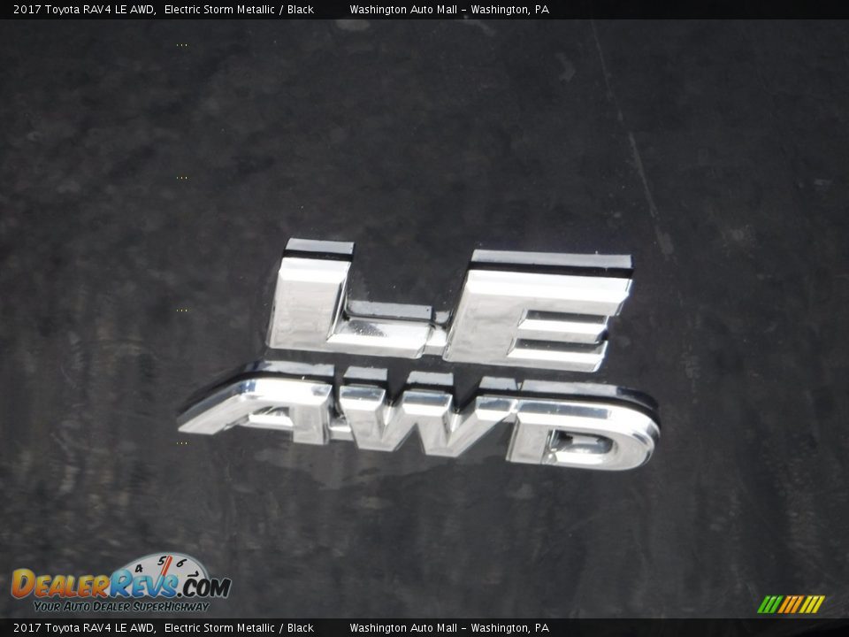 2017 Toyota RAV4 LE AWD Electric Storm Metallic / Black Photo #11