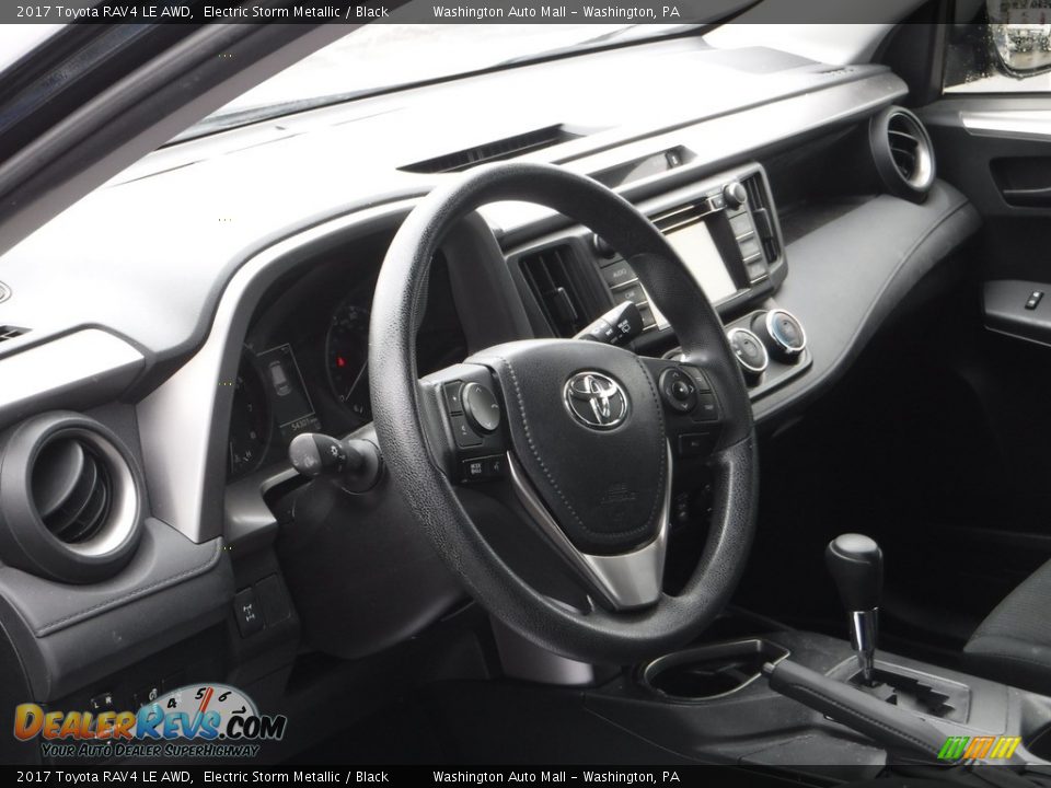 2017 Toyota RAV4 LE AWD Electric Storm Metallic / Black Photo #12