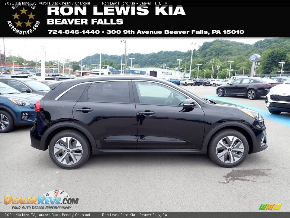 2021 Kia Niro EV Aurora Black Pearl / Charcoal Photo #1