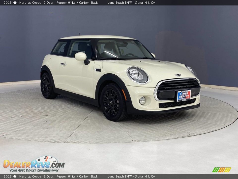 2018 Mini Hardtop Cooper 2 Door Pepper White / Carbon Black Photo #1