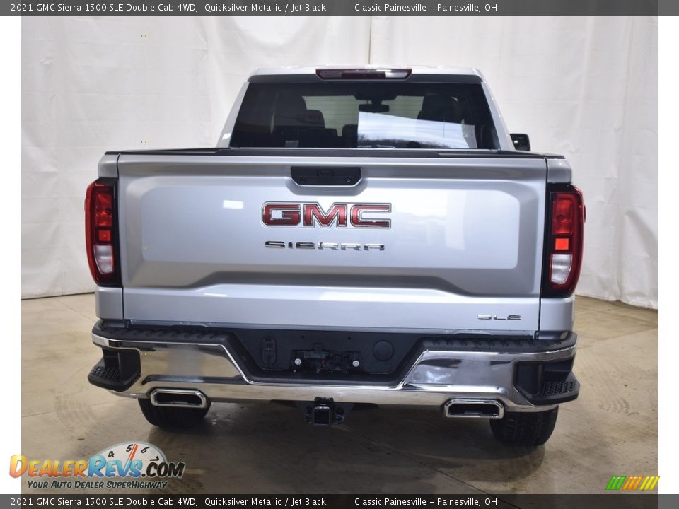 2021 GMC Sierra 1500 SLE Double Cab 4WD Quicksilver Metallic / Jet Black Photo #3