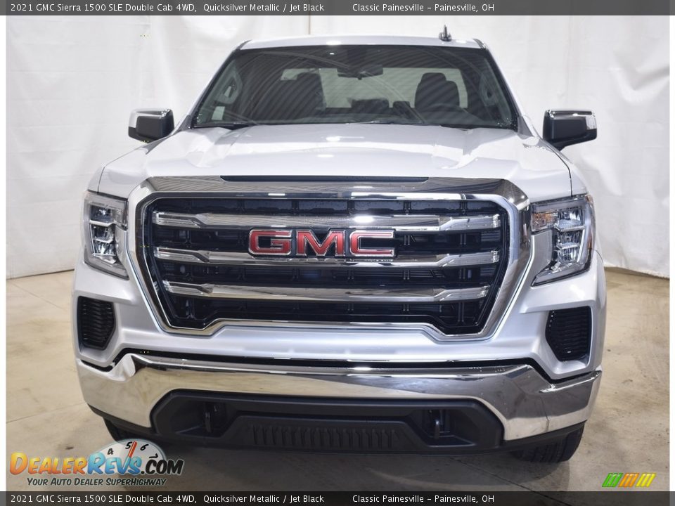 2021 GMC Sierra 1500 SLE Double Cab 4WD Quicksilver Metallic / Jet Black Photo #4