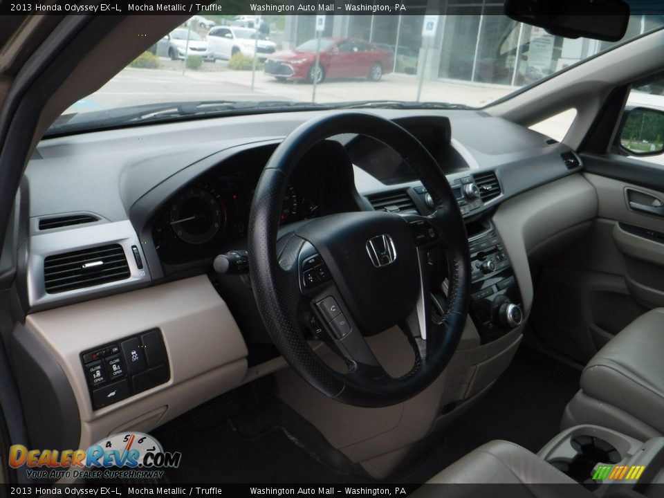 2013 Honda Odyssey EX-L Mocha Metallic / Truffle Photo #20
