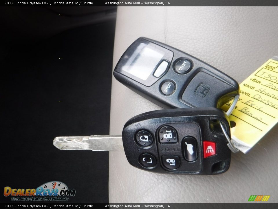2013 Honda Odyssey EX-L Mocha Metallic / Truffle Photo #28