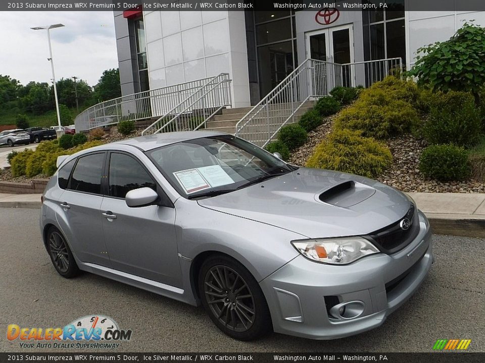 2013 Subaru Impreza WRX Premium 5 Door Ice Silver Metallic / WRX Carbon Black Photo #1