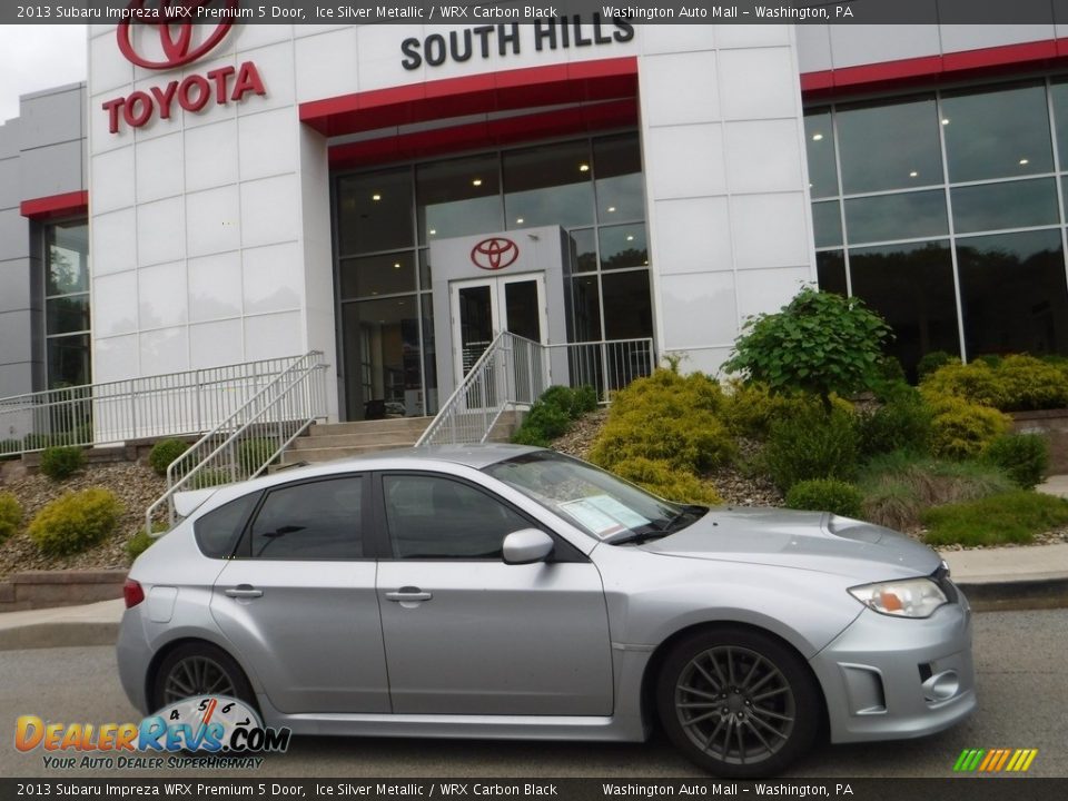 2013 Subaru Impreza WRX Premium 5 Door Ice Silver Metallic / WRX Carbon Black Photo #2