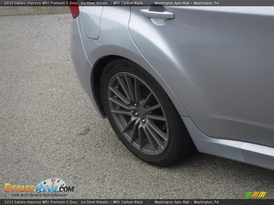 2013 Subaru Impreza WRX Premium 5 Door Ice Silver Metallic / WRX Carbon Black Photo #7
