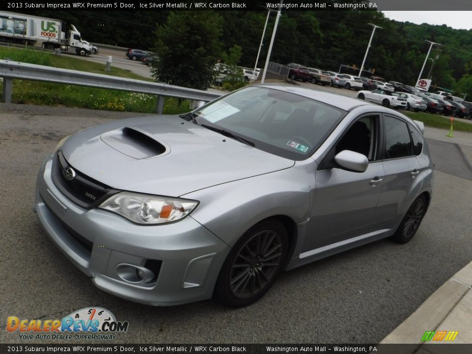 2013 Subaru Impreza WRX Premium 5 Door Ice Silver Metallic / WRX Carbon Black Photo #9