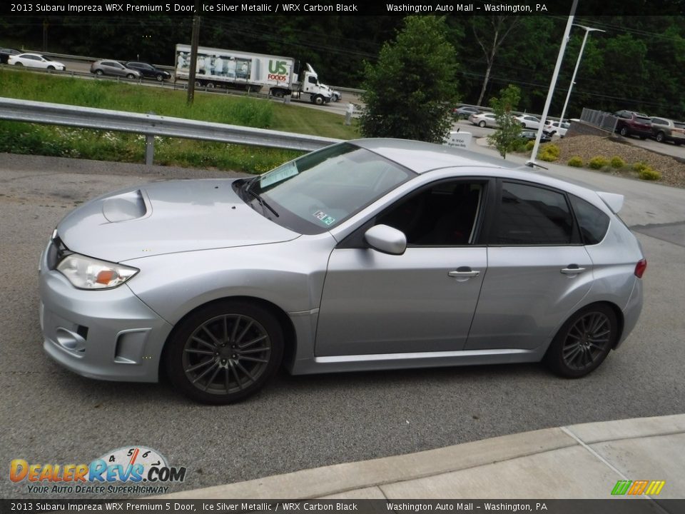 2013 Subaru Impreza WRX Premium 5 Door Ice Silver Metallic / WRX Carbon Black Photo #10