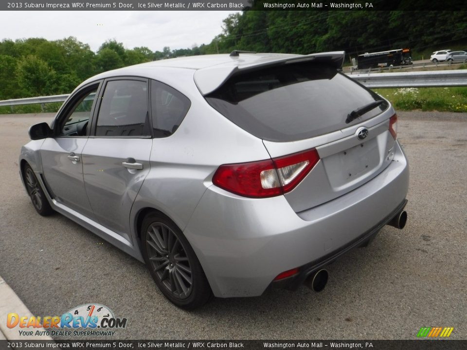 2013 Subaru Impreza WRX Premium 5 Door Ice Silver Metallic / WRX Carbon Black Photo #11