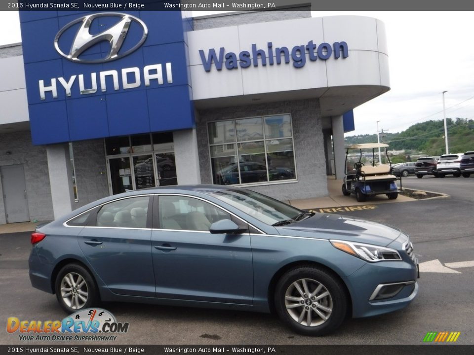 2016 Hyundai Sonata SE Nouveau Blue / Beige Photo #2