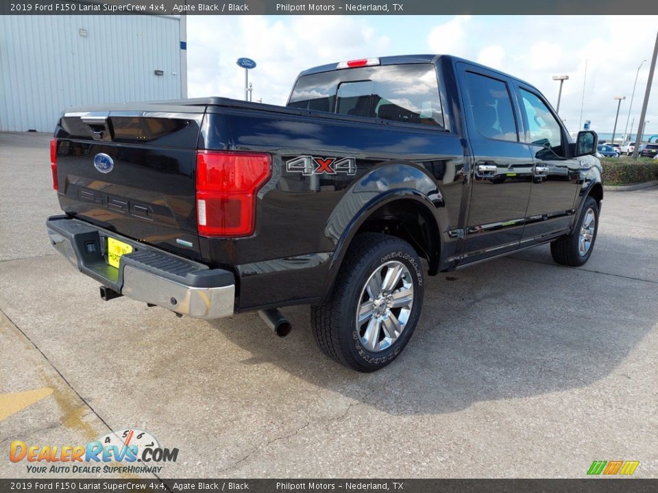 2019 Ford F150 Lariat SuperCrew 4x4 Agate Black / Black Photo #3