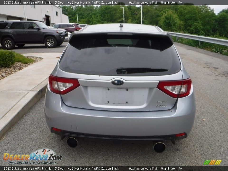 2013 Subaru Impreza WRX Premium 5 Door Ice Silver Metallic / WRX Carbon Black Photo #12