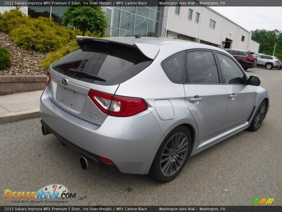2013 Subaru Impreza WRX Premium 5 Door Ice Silver Metallic / WRX Carbon Black Photo #13