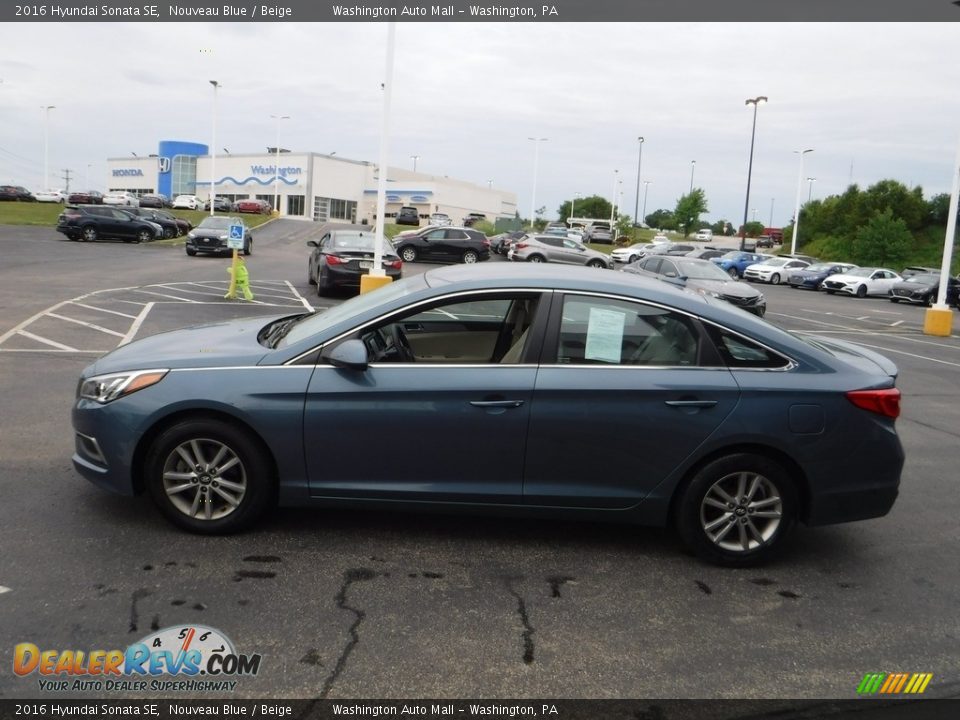 2016 Hyundai Sonata SE Nouveau Blue / Beige Photo #6