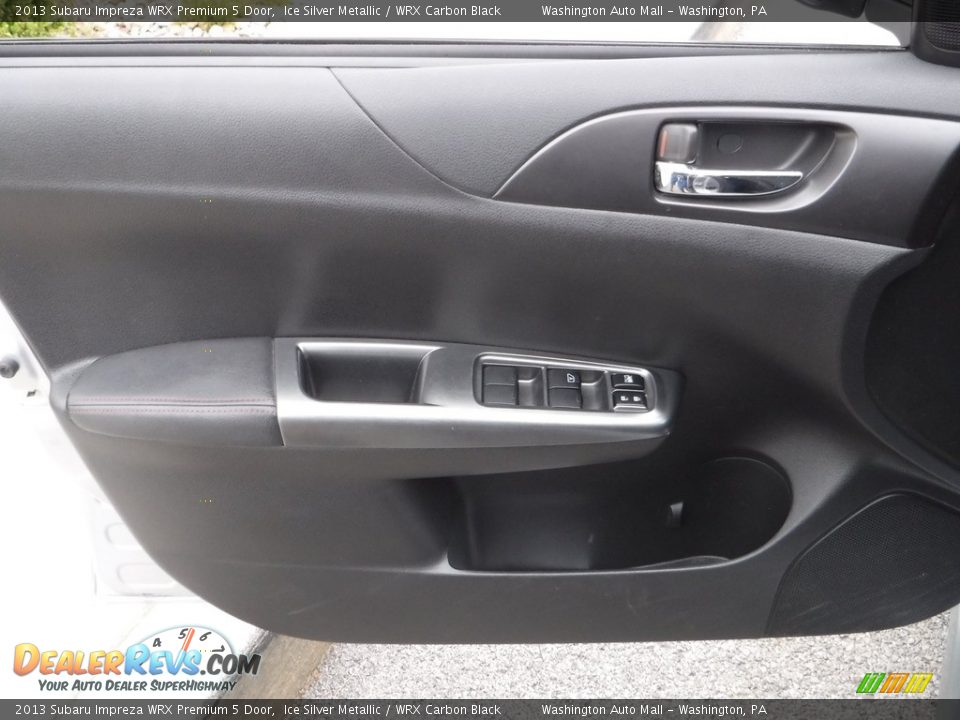 2013 Subaru Impreza WRX Premium 5 Door Ice Silver Metallic / WRX Carbon Black Photo #15