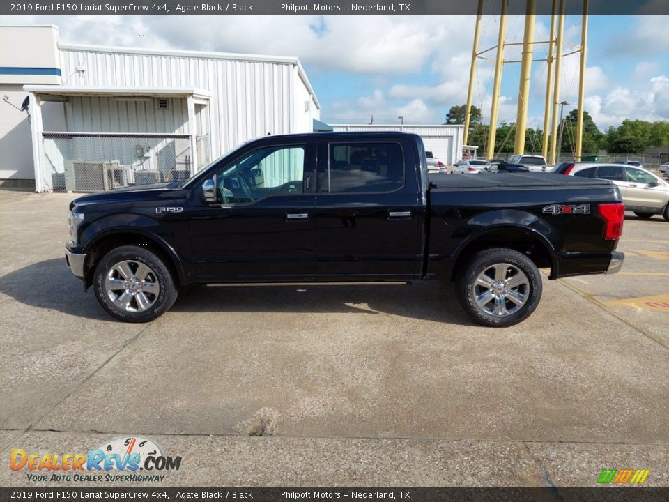 2019 Ford F150 Lariat SuperCrew 4x4 Agate Black / Black Photo #7