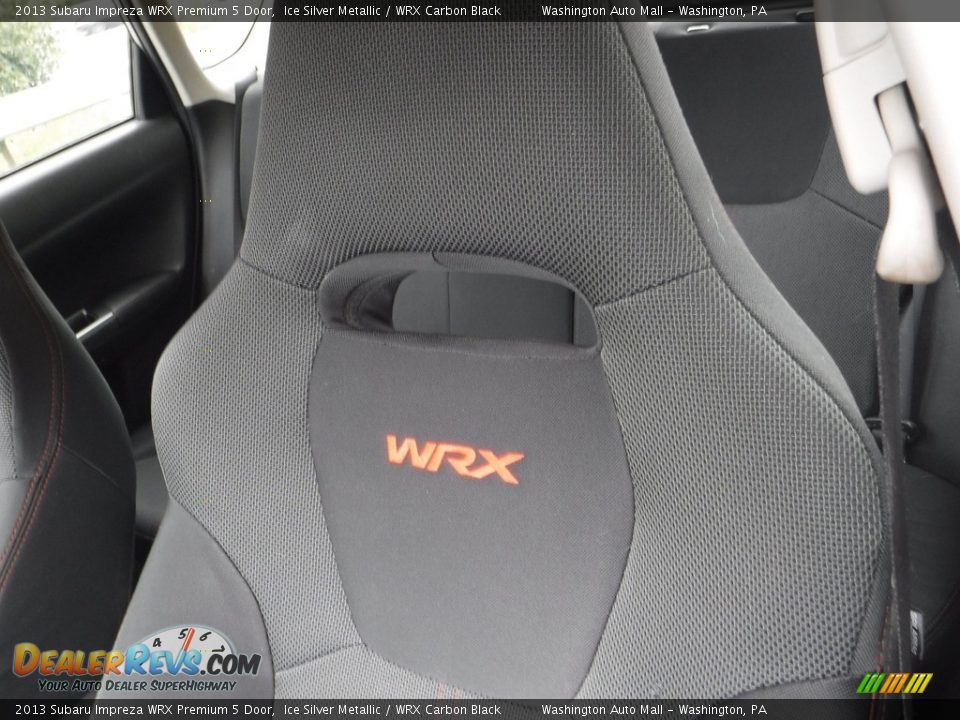 2013 Subaru Impreza WRX Premium 5 Door Ice Silver Metallic / WRX Carbon Black Photo #17