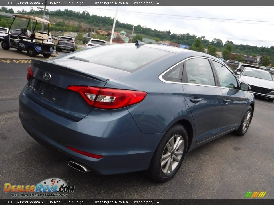 2016 Hyundai Sonata SE Nouveau Blue / Beige Photo #9